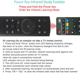 IR learning in action, replacing multiple remotes with one.