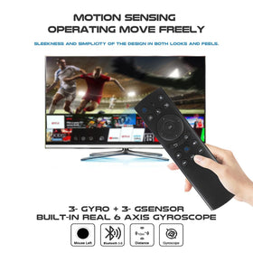 G20S on sofa using air gestures to navigate TV menus.