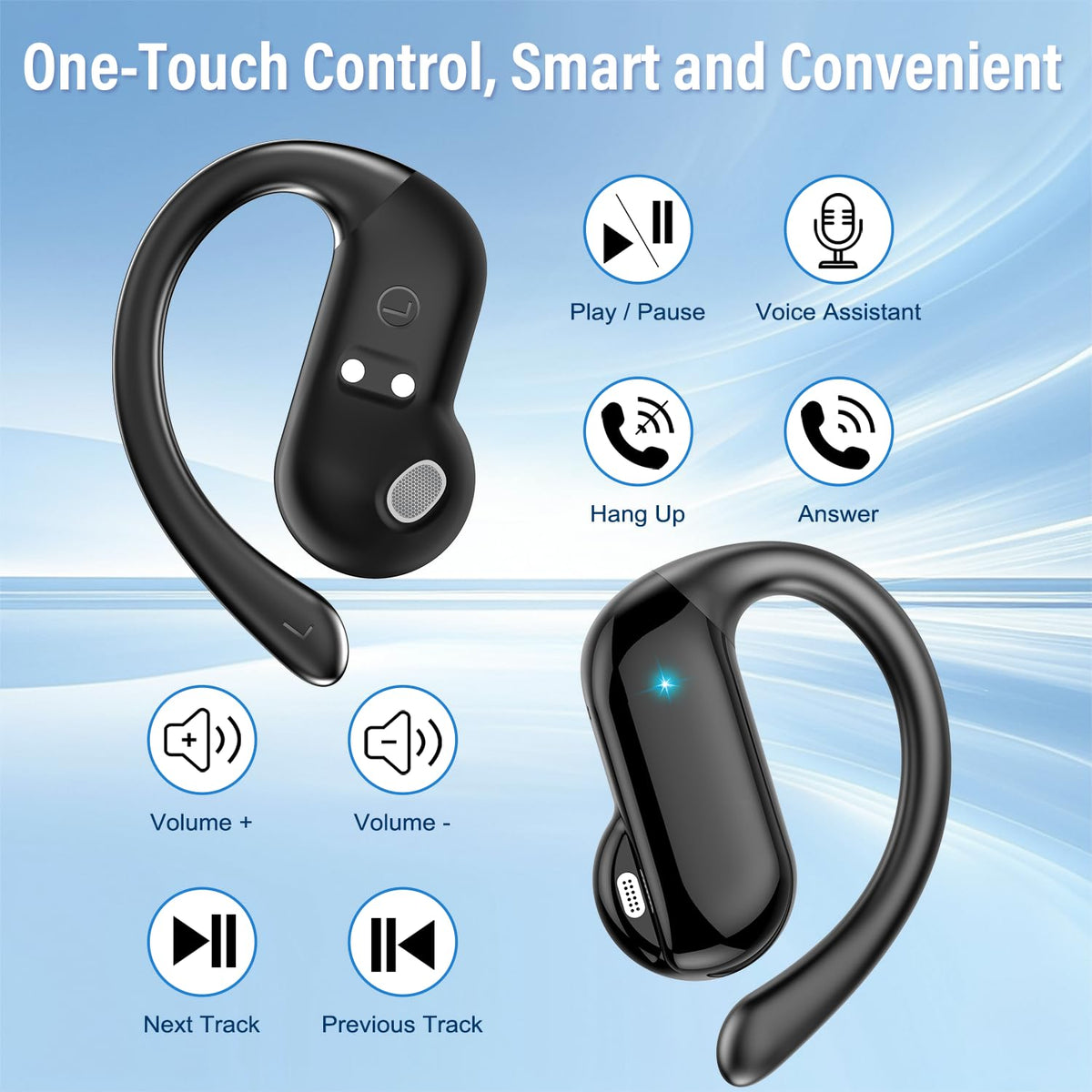 DUSONLAP delivers up to 8 hours per charge, 32 hours with the case.