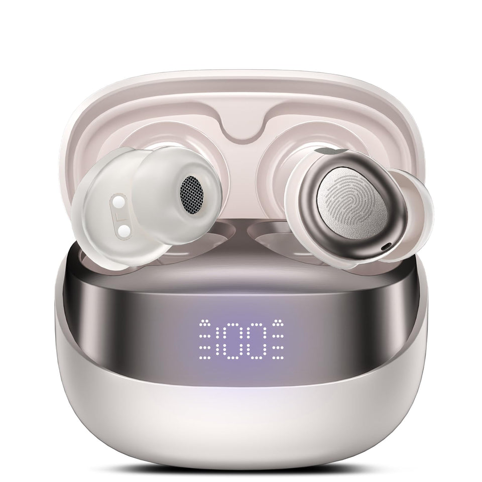 DUSONLAP Sleep Earbuds charging case demonstrates portable charging and quick power on for travel