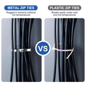 Duthcbw stainless steel ties stacked to show strength and weatherproof durability