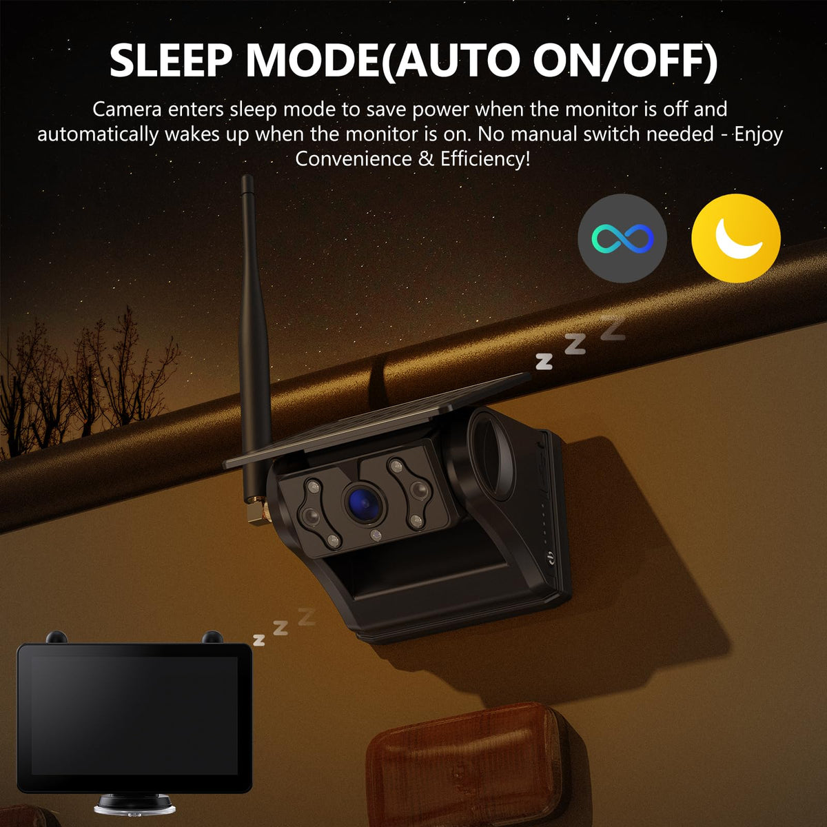 DVKNM 1080p CMOS night vision captures details in low light.