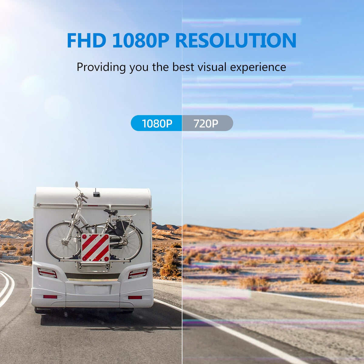 DVKNM 1080P CMOS sensor delivers clear daytime footage for safer towing