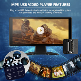 DVKNM Bluetooth and USB media playback for music and hands-free calls