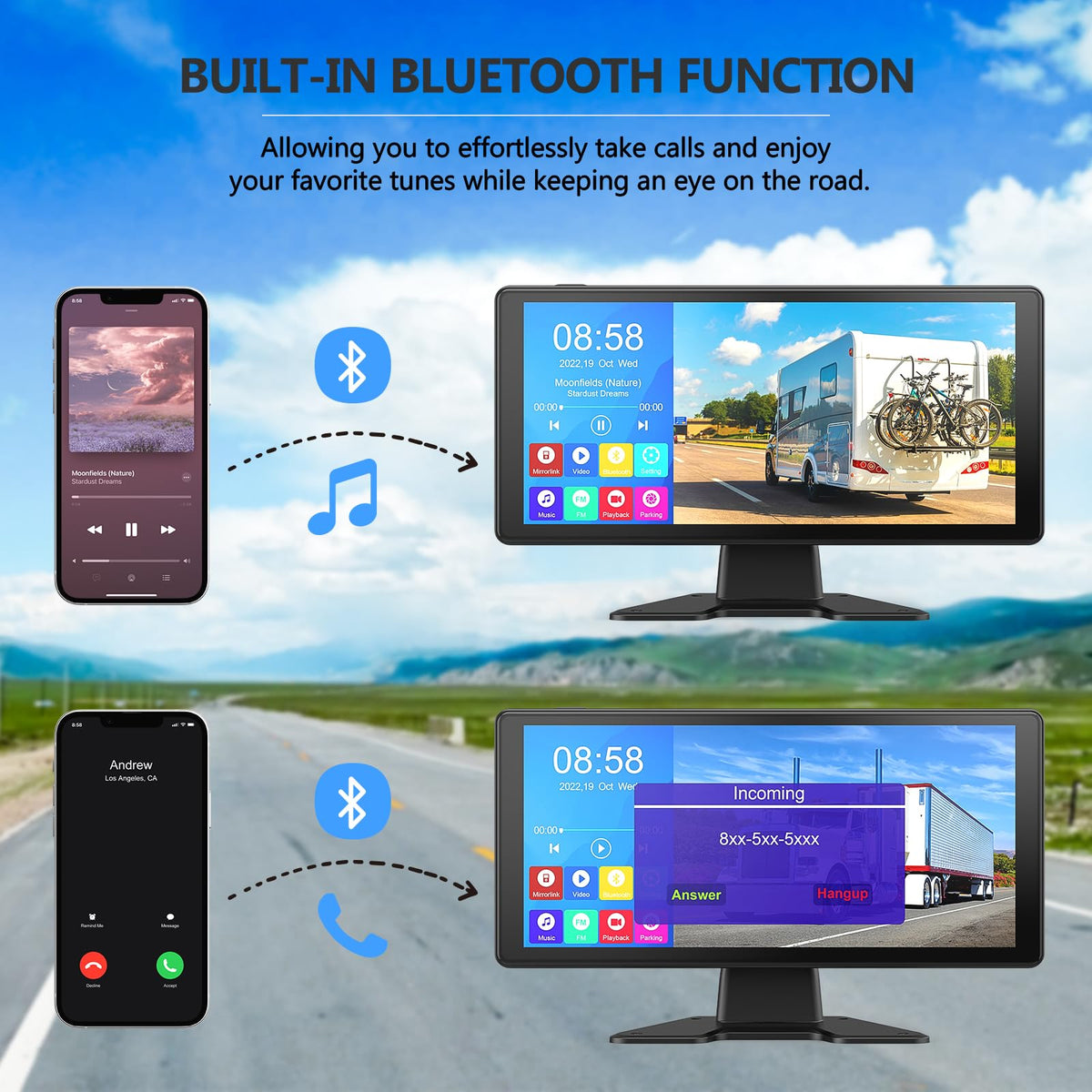 DVKNM loop recording dash cam system with local playback