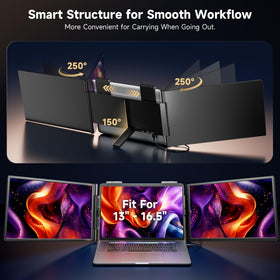 Dvxopny ultra-slim portable monitor ideal for travel and on-the-go work