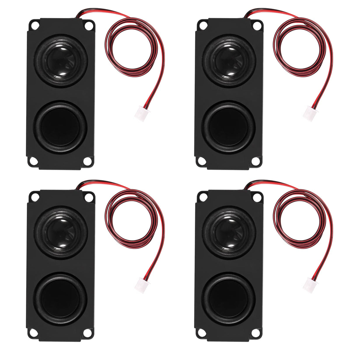 DWEII 4PCS speaker front view showcases compact design and full-range sound ideal for advertising displays.