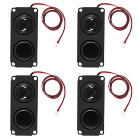 DWEII 4PCS speaker front view showcases compact design and full-range sound ideal for advertising displays.