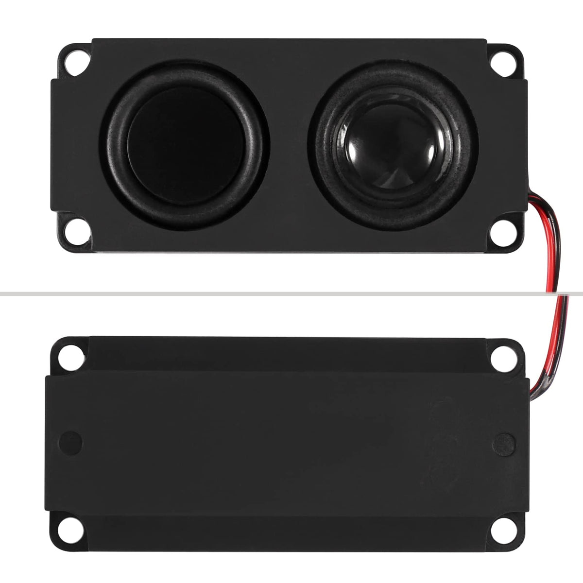 DWEII 4PCS speaker side view emphasizes durable cavity and easy integration with Arduino projects.