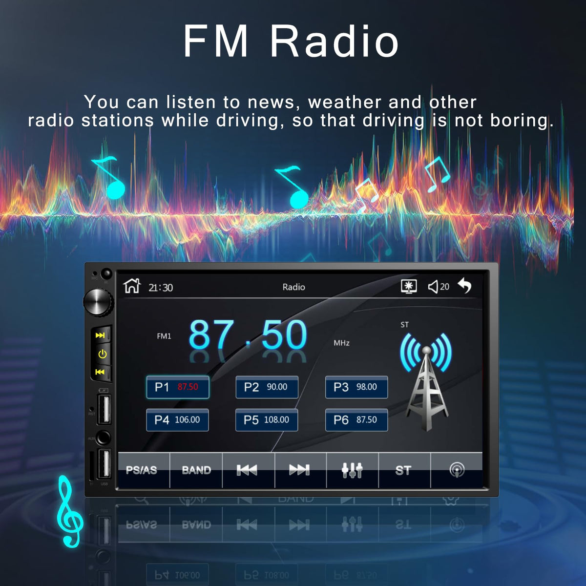 DWMM screen showing 10-band EQ and audio settings for customized sound tuning
