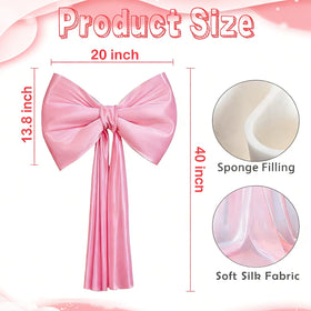 Dwsiplytg Pink Bow Hanging adds dramatic focal point for baby showers.