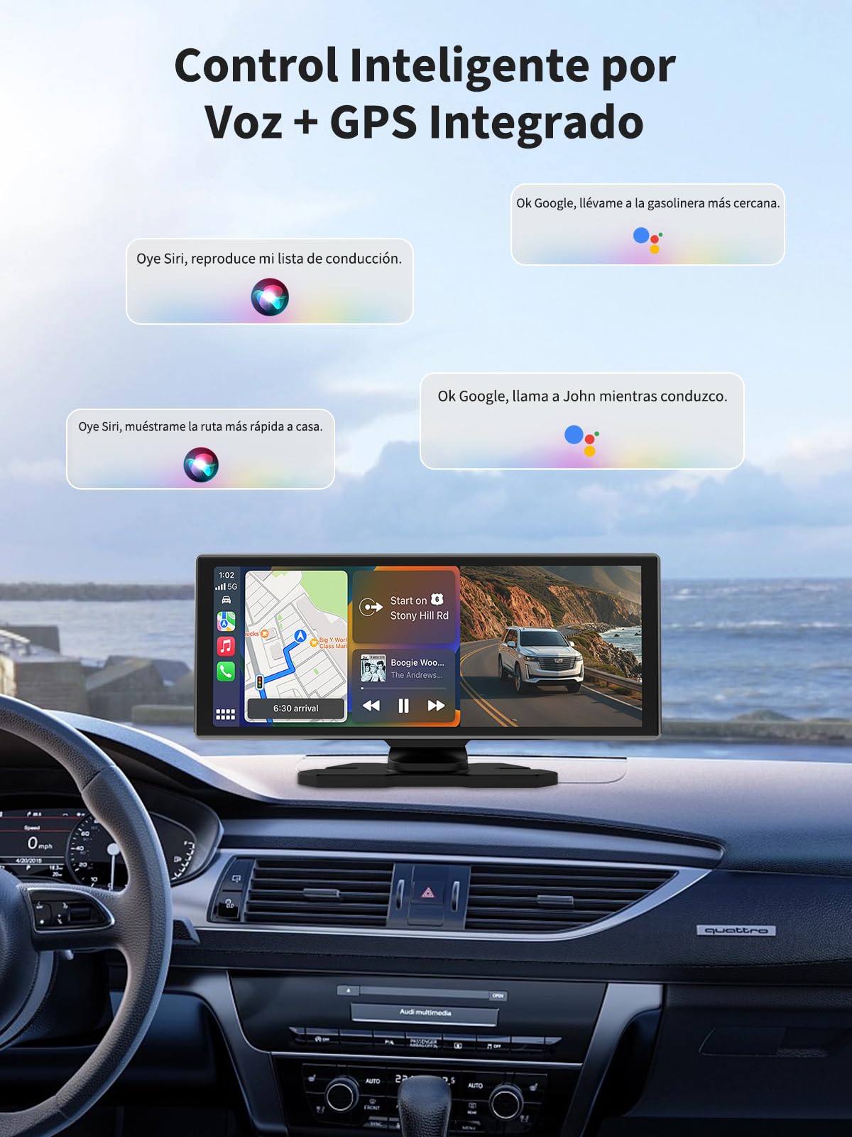 Dyeetic 4K dash cam front view captures sharp day-night footage.