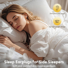 DYETUNY invisible sleep headphones with ENC reduce surrounding noise for better focus.