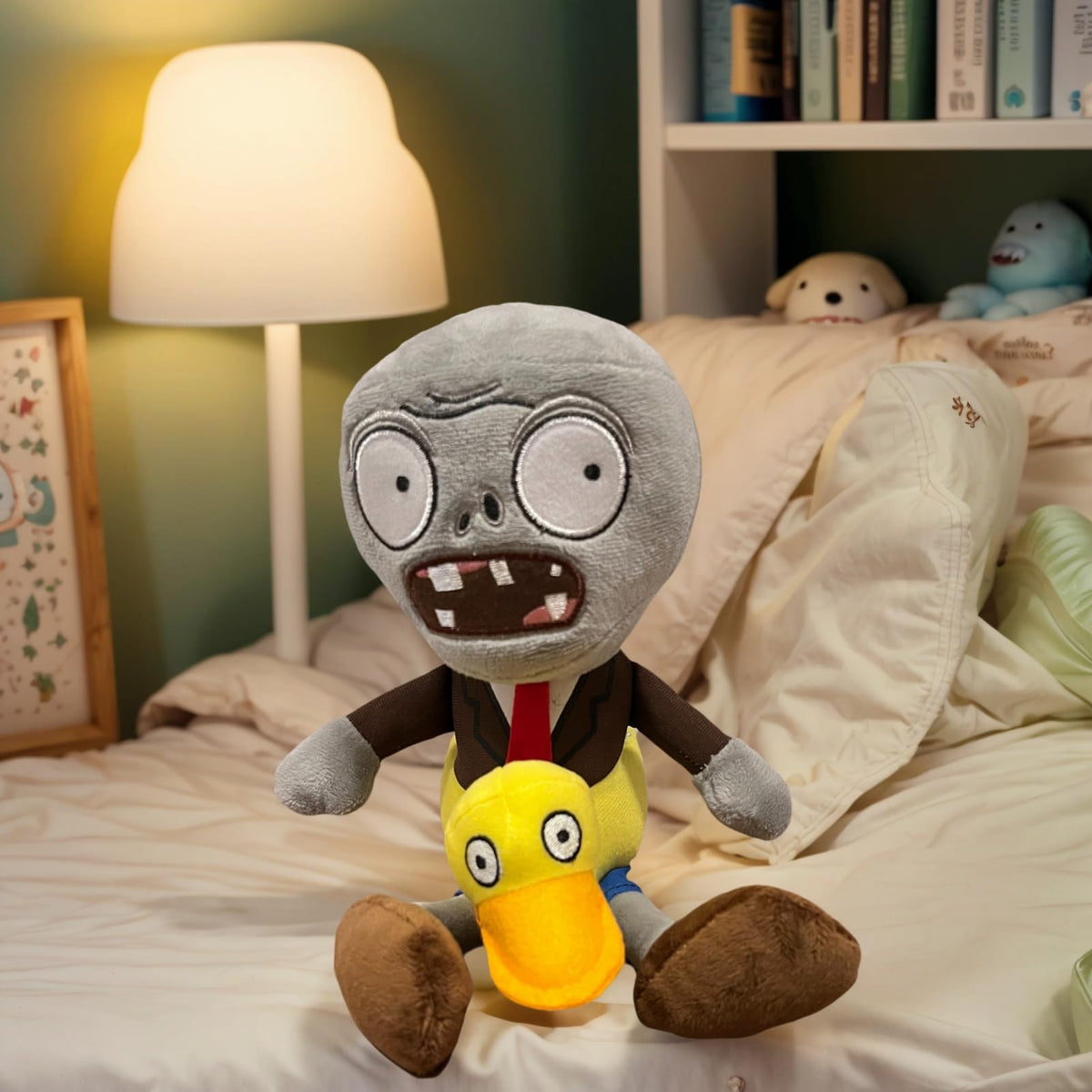 Dyharnsty PVZ duck plush close-up detail for care