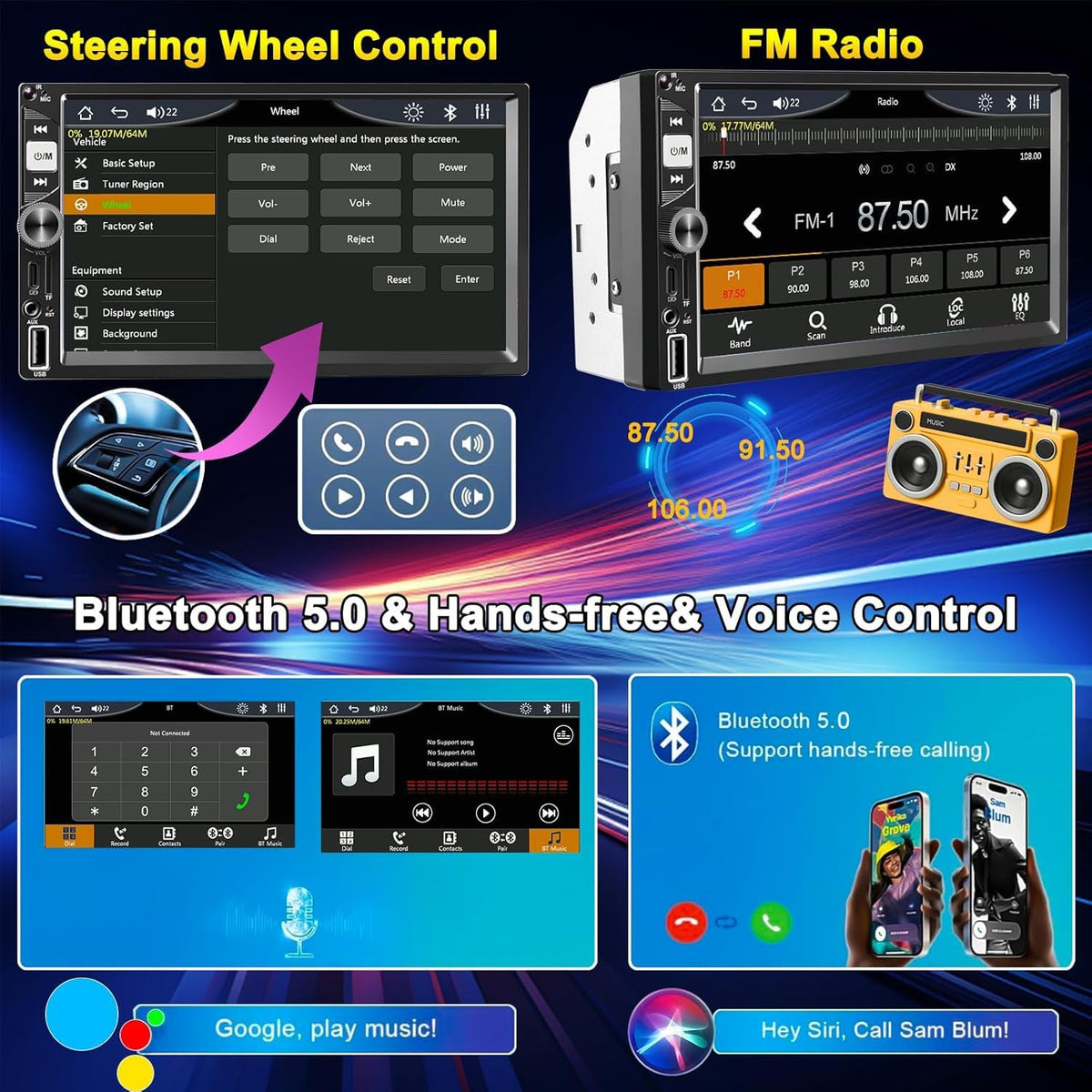 Dykucic installed in dashboard demonstrating modern infotainment upgrade in-car