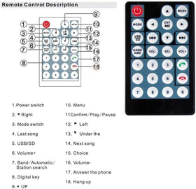 Dykucic size comparison with ruler showing compact double-din fit for installers