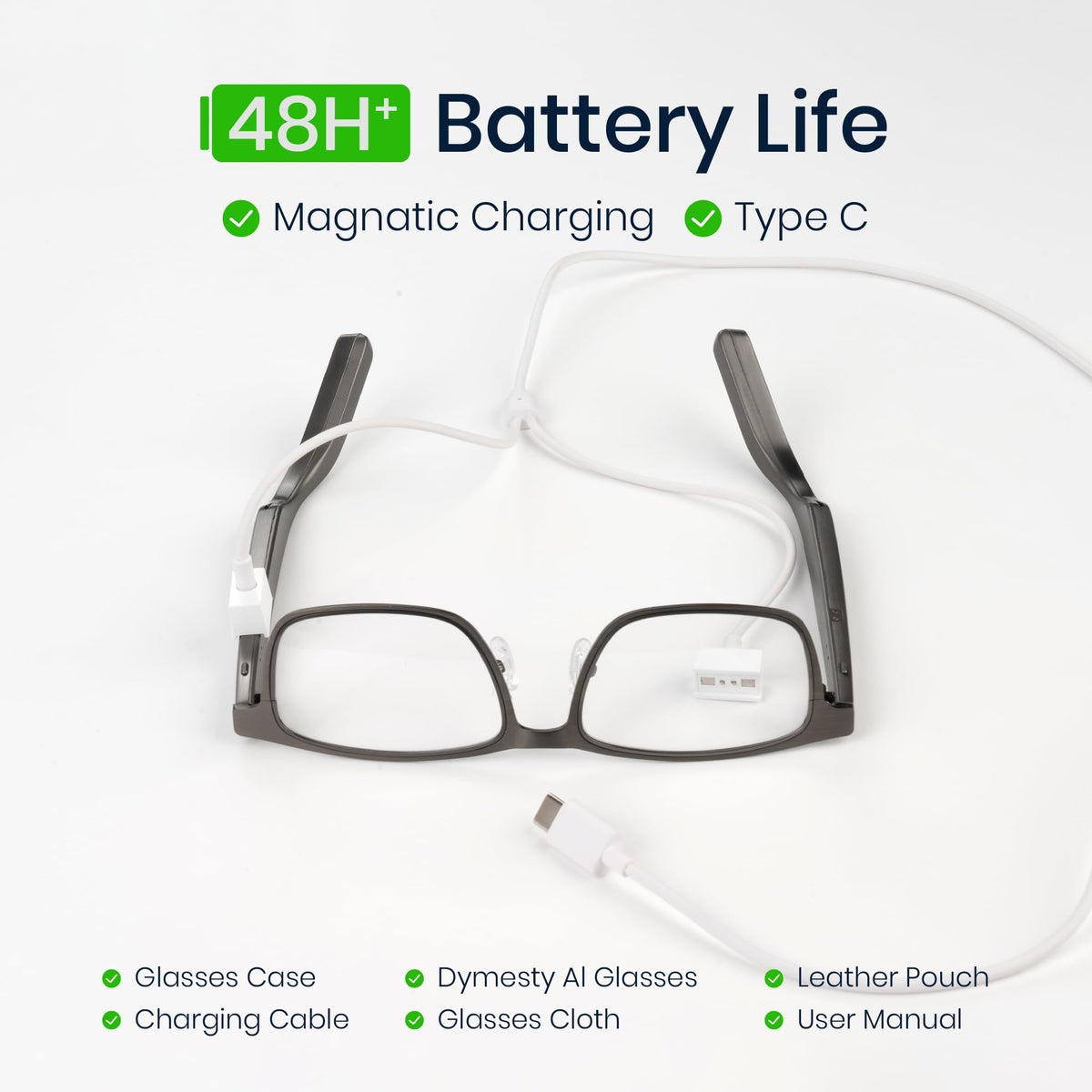 Dymesty AI Glasses privacy-first design with no camera for secure workplaces.