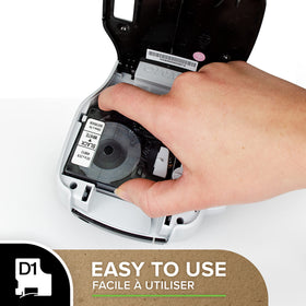 Two 1/2 inch x 23 ft cassettes included for convenient labeling.