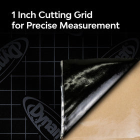 Dynamat Xtreme two 10x10 sheets shown as a compact 1.4 sq ft pack.