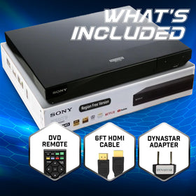 Dynastar remote control provides quick access to streaming and region settings.