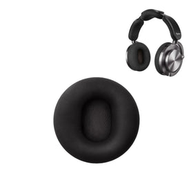 dyson OnTrac ear cushion front view showing Dark Iron finish and comfortable seal