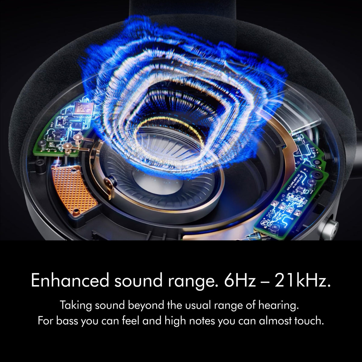 Dyson OnTrac microphone array captures voice clearly while you stay in your zone.