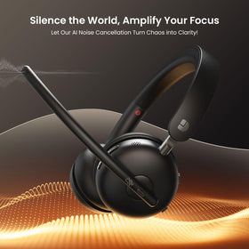 Dytole cushioned ear cup texture and breathable material for all-day comfort