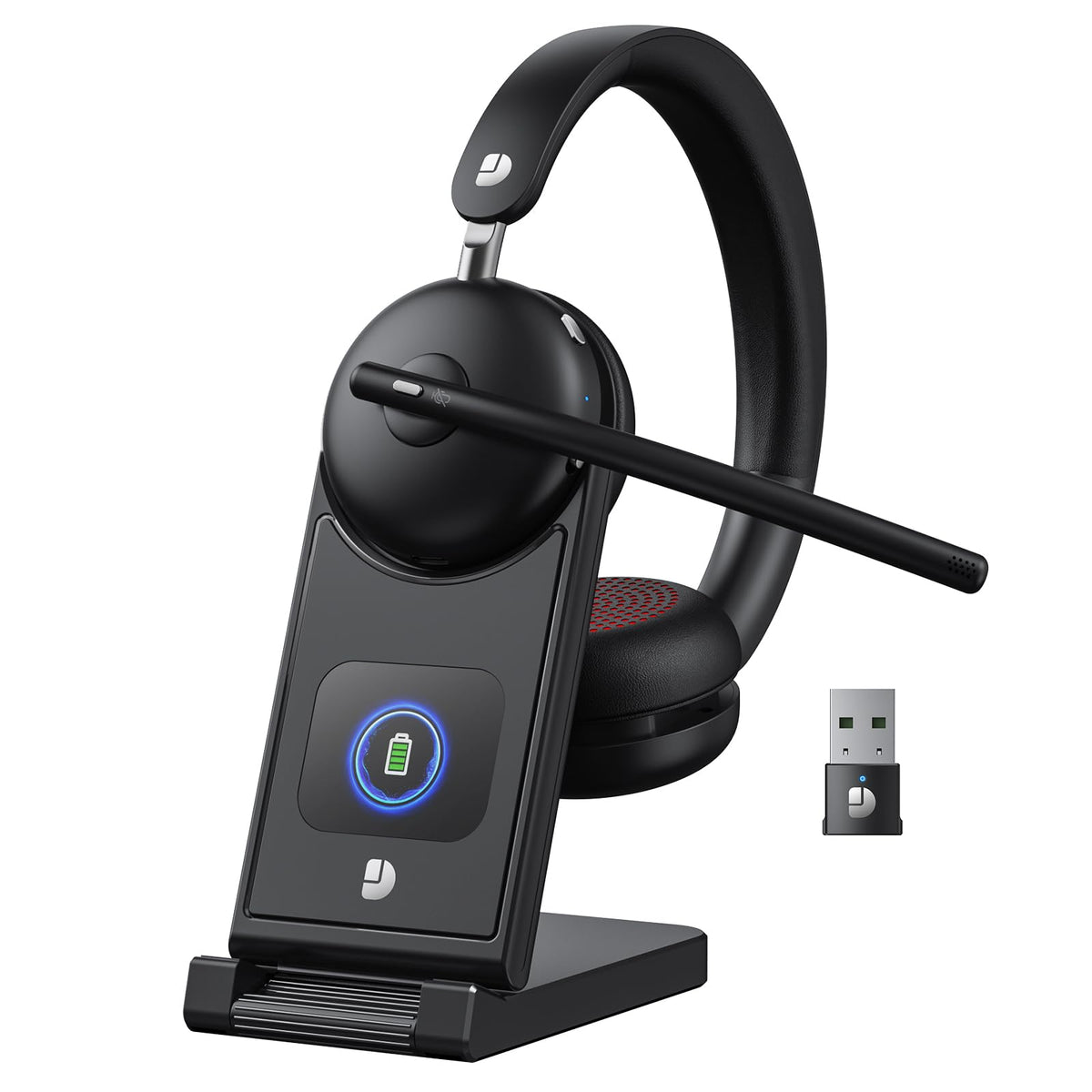Dytole wireless headset front view for professional calls and clarity