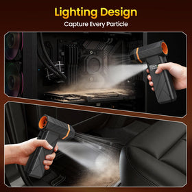 Dzaki comes with four nozzles for keyboards, cars, and more.