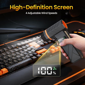 Dzaki charges quickly via USB-C for uninterrupted cleaning sessions.