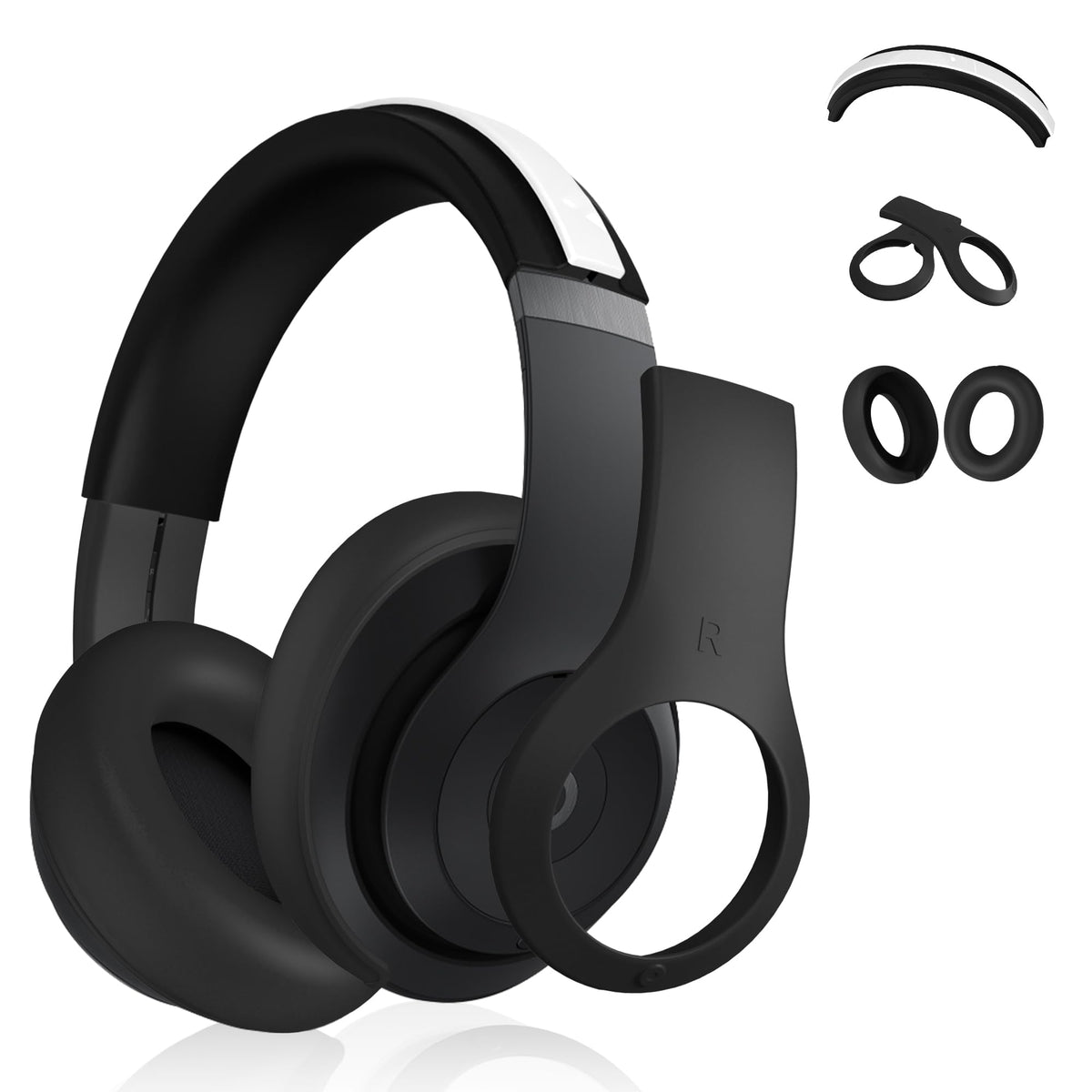 DZHAXIE front view showing kit installed and protecting Beats Studio Pro