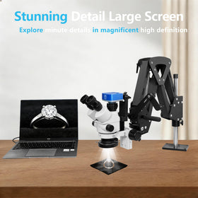 DZQ Jewelry Microscope ergonomic stand reduces fatigue during long sessions