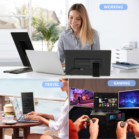 DZVW 1080p FHD IPS panel with built-in speakers for crisp media playback