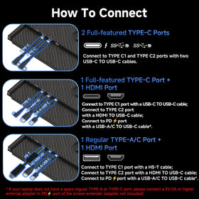 DZVW 15.3-inch Screen Extender multitask setup with side-by-side windows