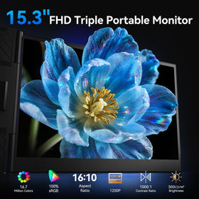 DZVW 15.3-inch Screen Extender ultra-thin profile for portable workstations