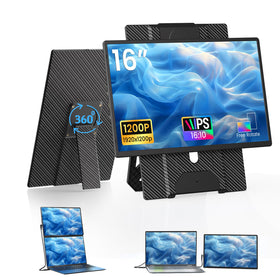 DZVW laptop screen extender with 16-inch display for portable productivity.
