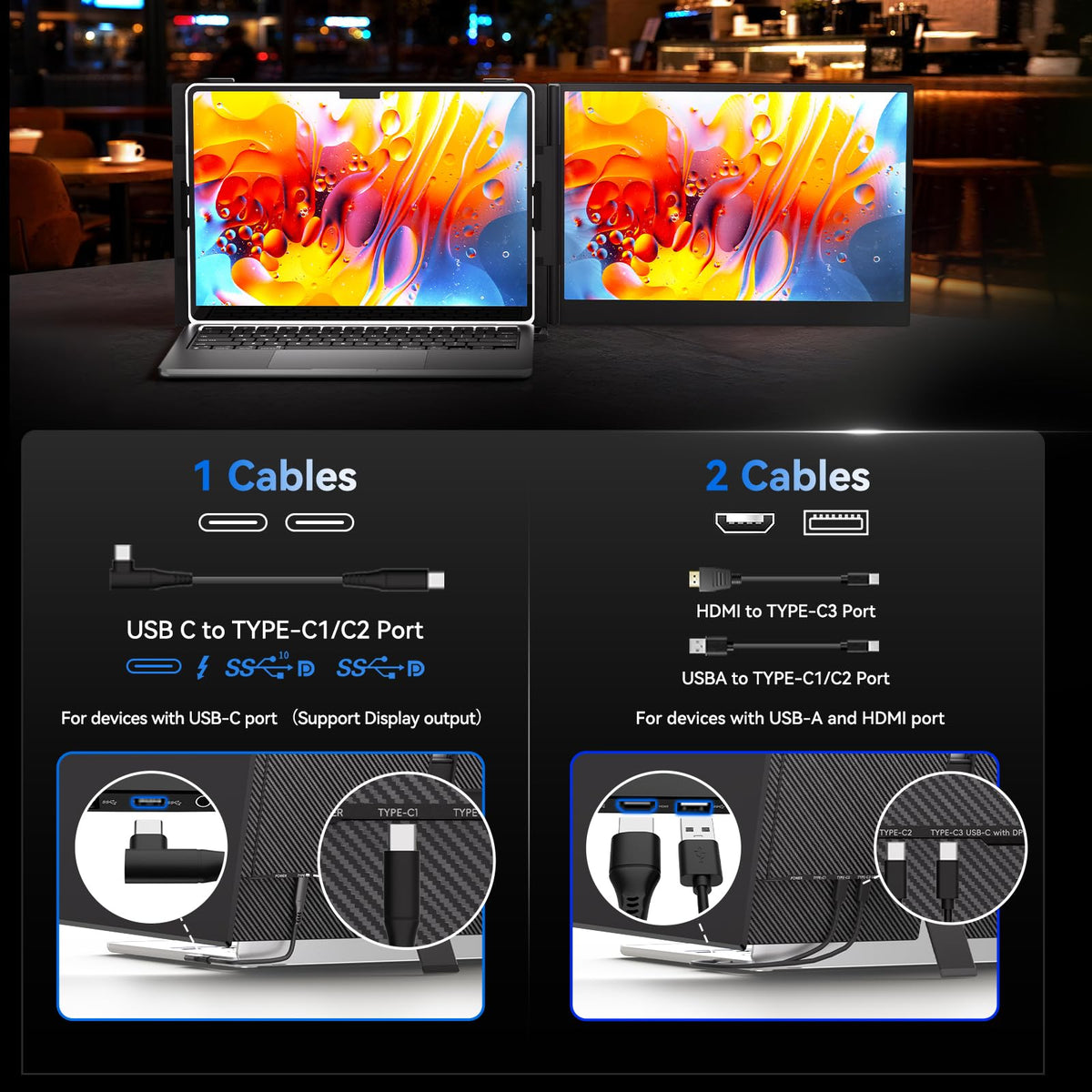 DZVW aluminum construction highlights durable, cool-running portable monitor