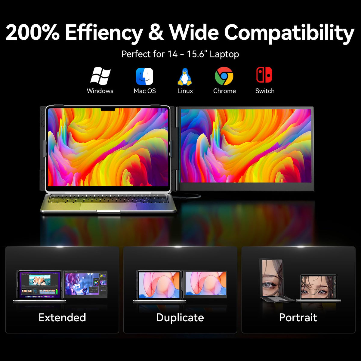 DZVW dual-monitor setup in action showing expanded workspace for multitasking