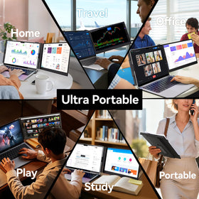 DZVW screen extender tilt-angle feature enabling comfortable viewing angles