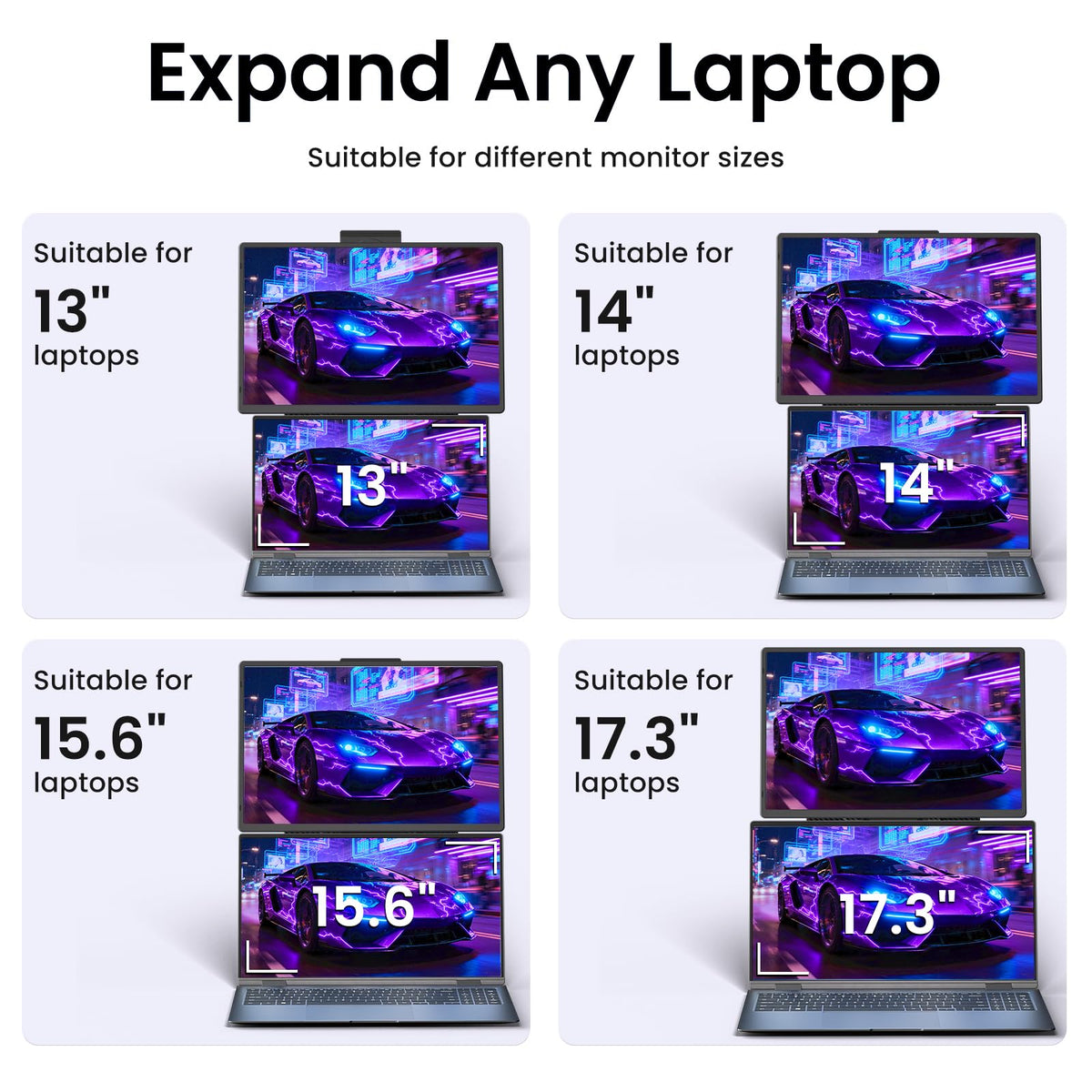 DZVW ultra-portable monitor weighs 1.68 lbs for travel.