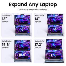 DZVW ultra-portable monitor weighs 1.68 lbs for travel.