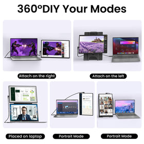 DZVW VESA mount compatibility for desk or wall installations.