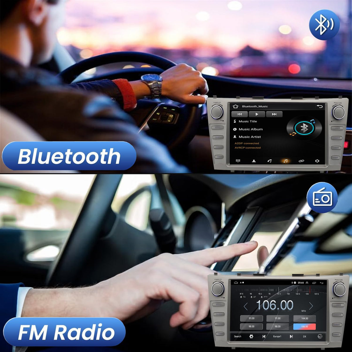 Dzxiaso dash frame and installation kit supports plug-and-play
