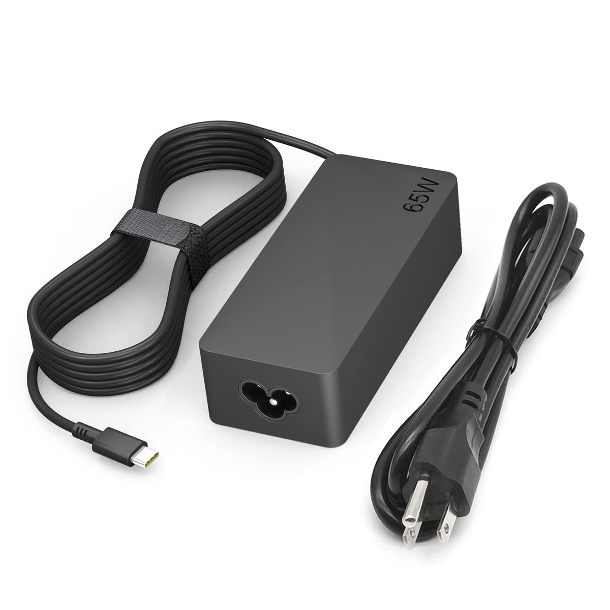 Dzytnsy 65W USB-C charger front view highlighting compact design for travel