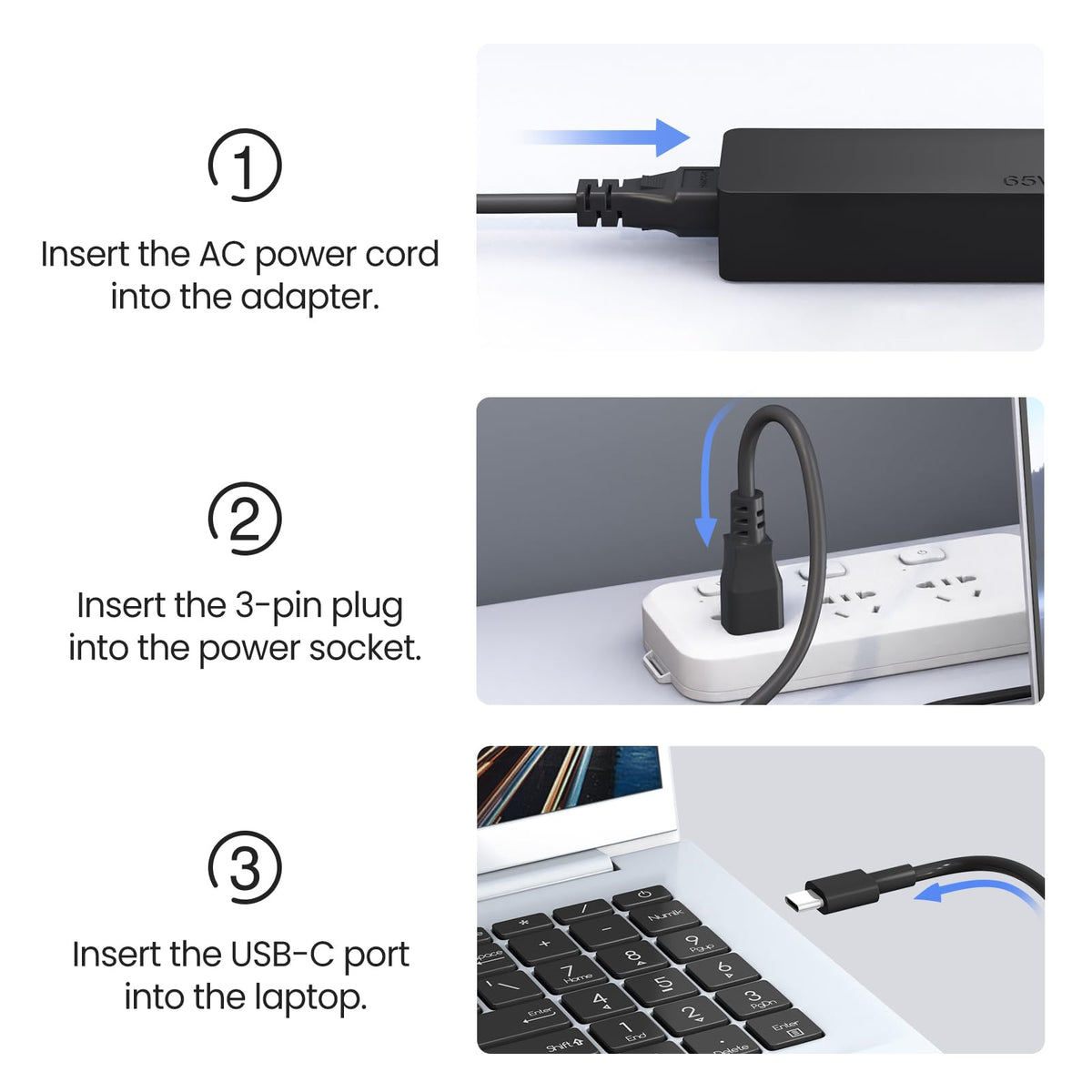 Dzytnsy USB-C port clearly visible for quick plugging