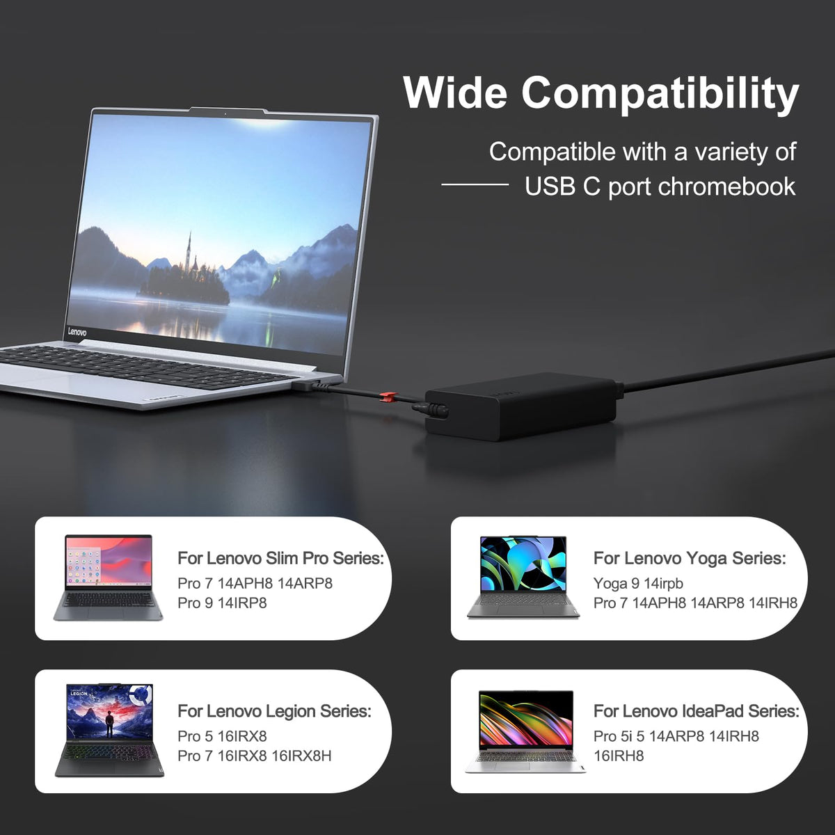 Dzytnsy Slim 140W USB-C charger compact design ideal for travel.