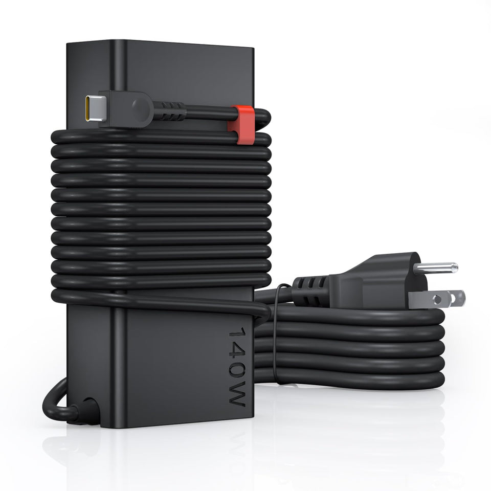 Dzytnsy Slim 140W USB-C charger front view for fast laptop charging.
