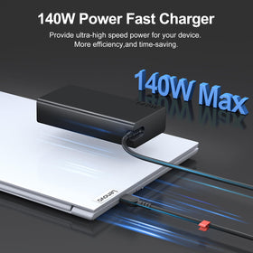 Dzytnsy Slim 140W USB-C charger side ports for versatile device power.