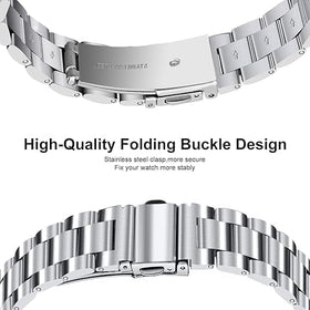 E ECSEM Inspire 3 metal band detail highlights premium stainless steel finish.