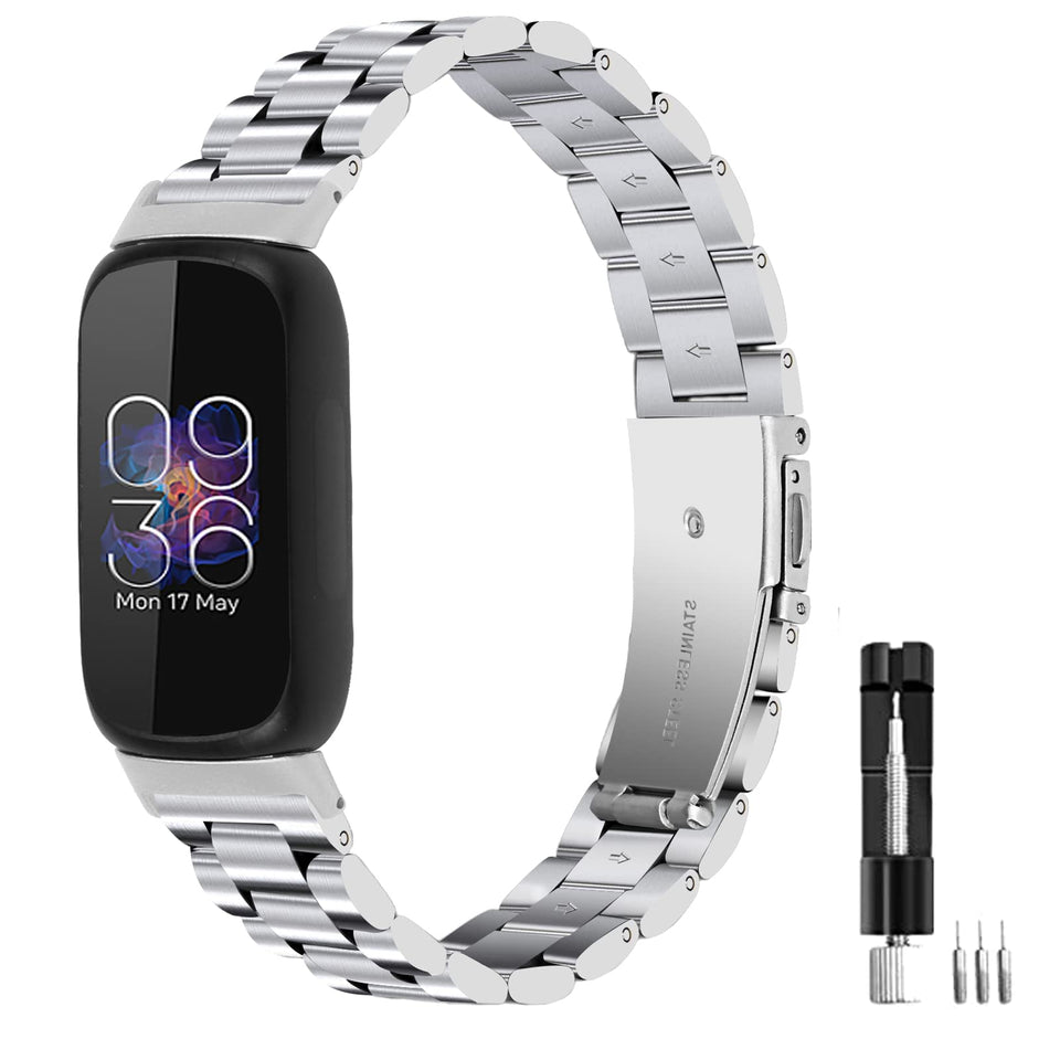 E ECSEM Inspire 3 metal band on wrist offers comfortable daily wear.